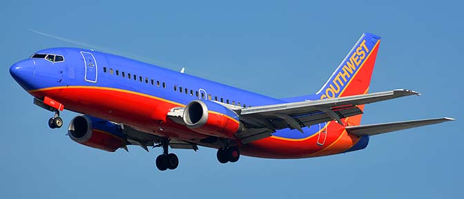 Southwest  Boeing 737-301 N659SW, Los Angeles international Airport, January 19, 2015